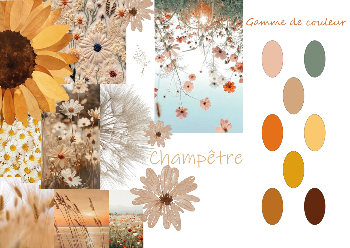 moodboard collection champêtre