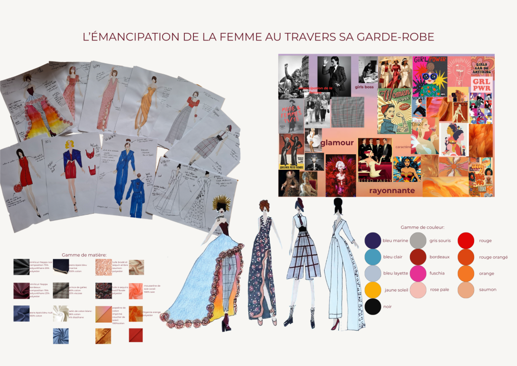 moodboard et croquis de la collection pour le défilé topskill2 025