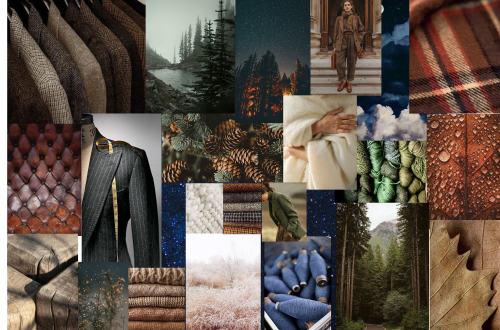 Moodboard matière collection " le volume"